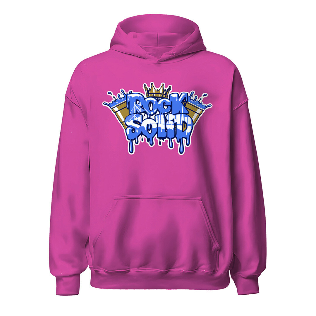 Dark Pink Rock Solid Hoodie