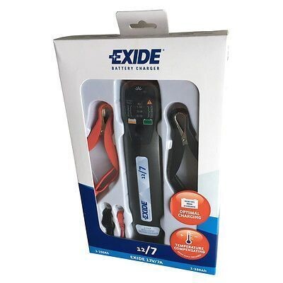 Exide Batterieladegerät 12V 7A &amp; 12V 15A lädt Batterien bis 150 AH