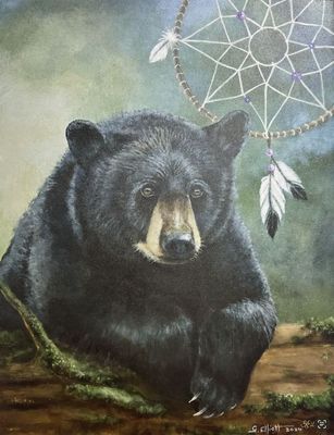 Hickory the Bear—Painting