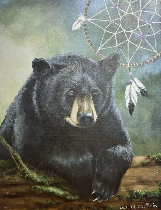 Hickory the Bear—Painting Hickory the Bear—Painting