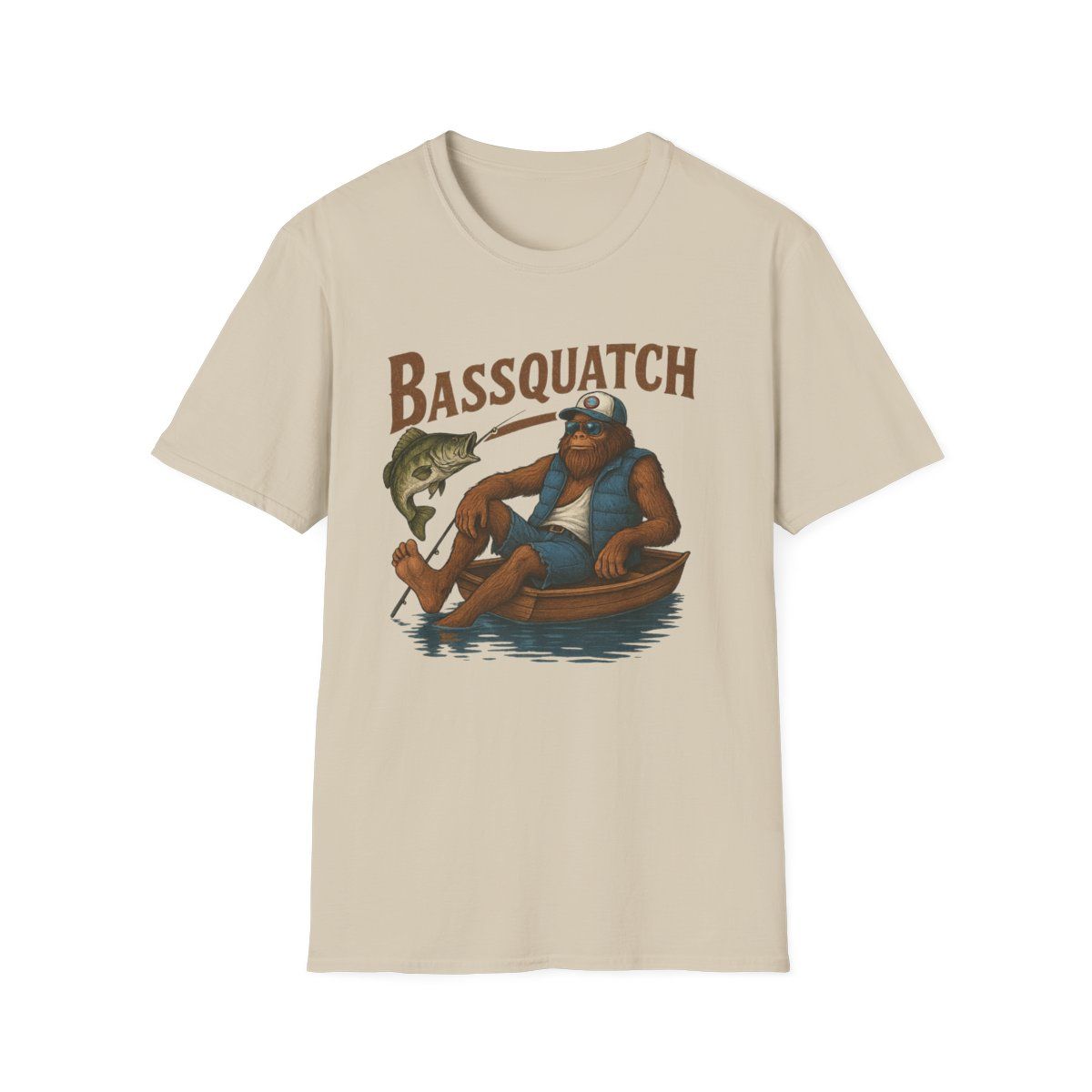 Basssquatch Funny Tee 