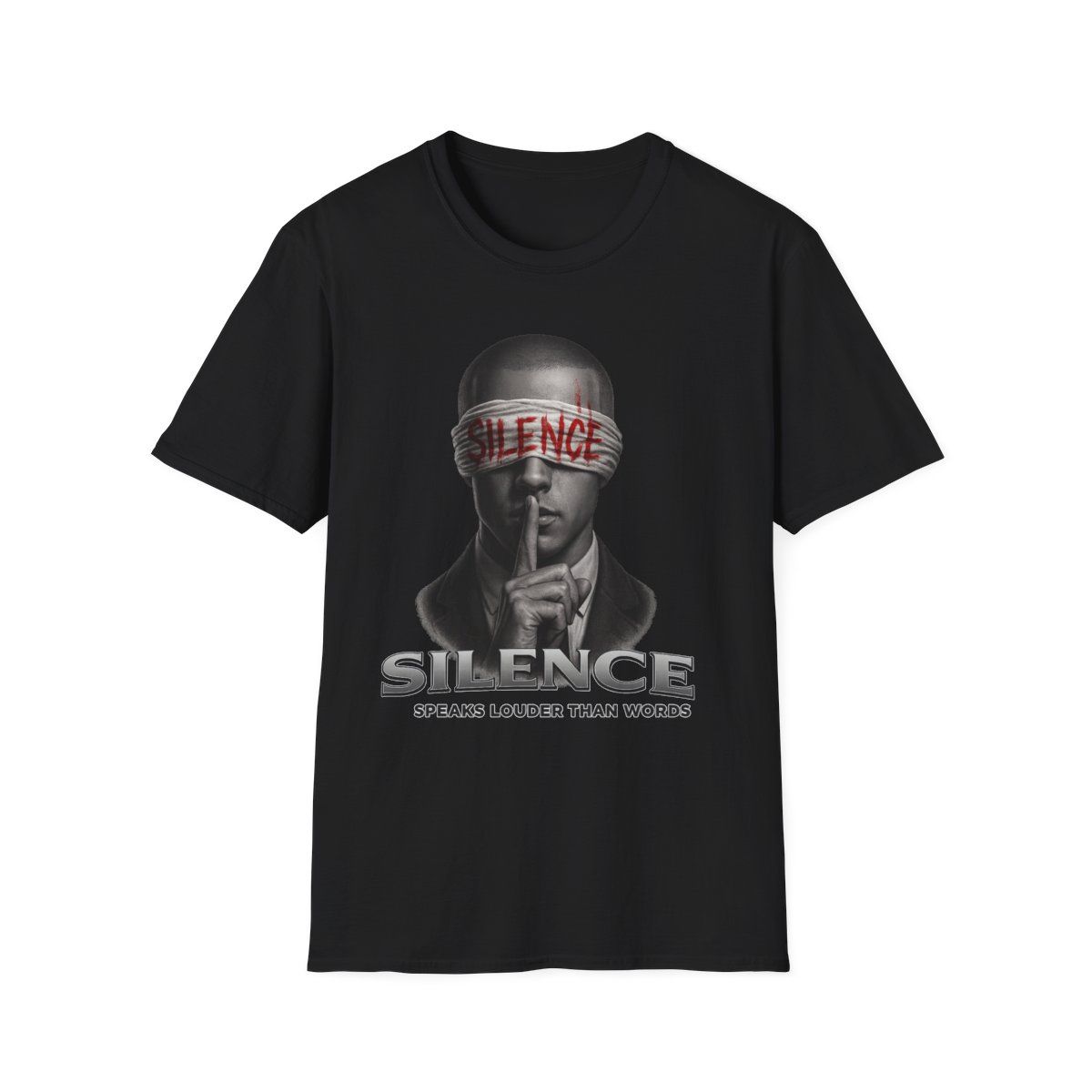 Silence Speaks Louder Unisex T-Shirt - Thoughtful Gift for Advocates, Casual Wear, Statement Tee, Unisex Apparel, Gift Idea