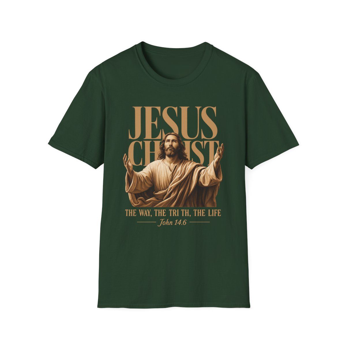 Christian Inspirational Unisex T-Shirt, Faith Shirt, Religious Gift, Casual Outfit, Jesus Christ Tee, Bible Verse Apparel
