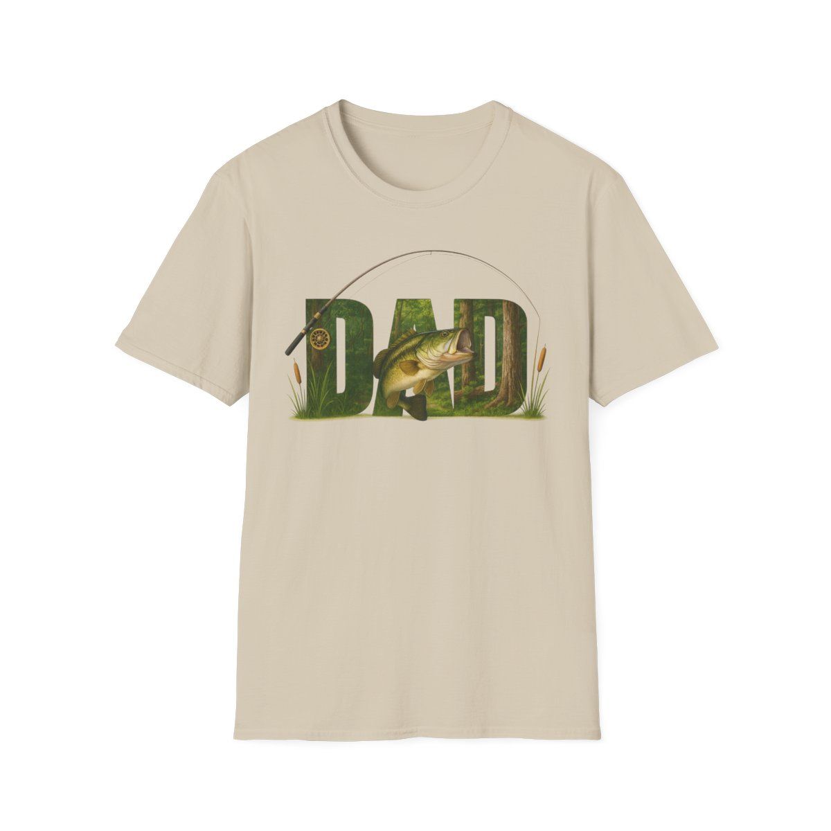 Dad Fishing  Softstyle T-Shirt, Father&#39;s Day Gift