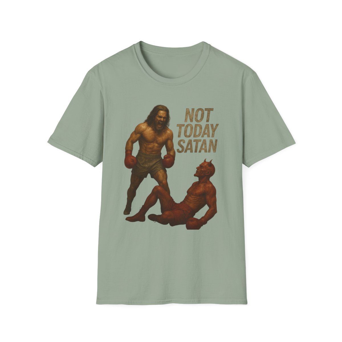 Not Today Satan T-Shirt, Funny Graphic Tee