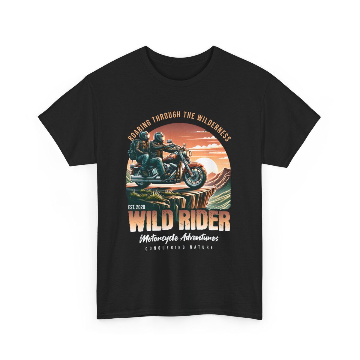 Wild Rider - Adventure Motorcycle Graphic T-Shirt