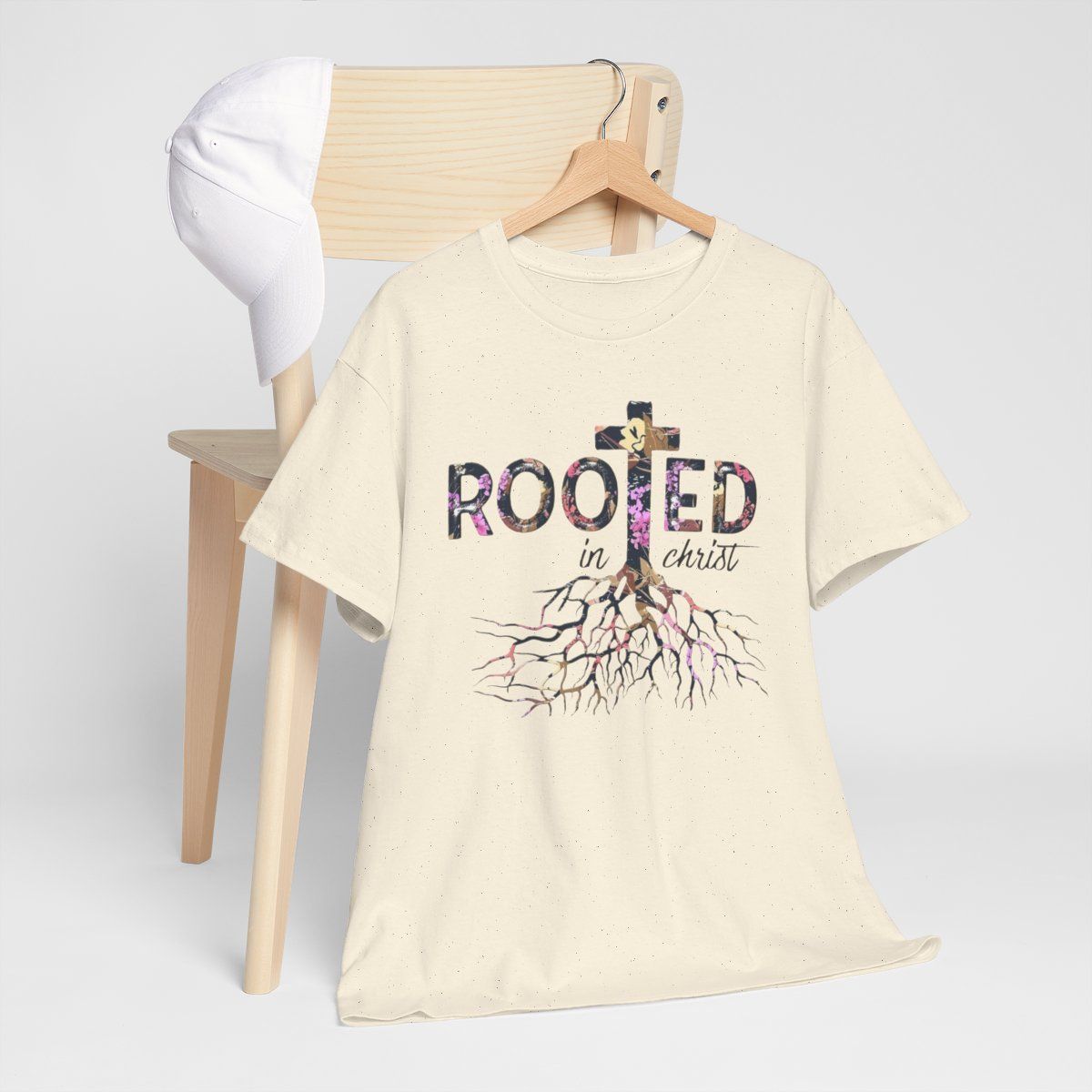 Rooted in Christ Inspirational Faith T-Shirt