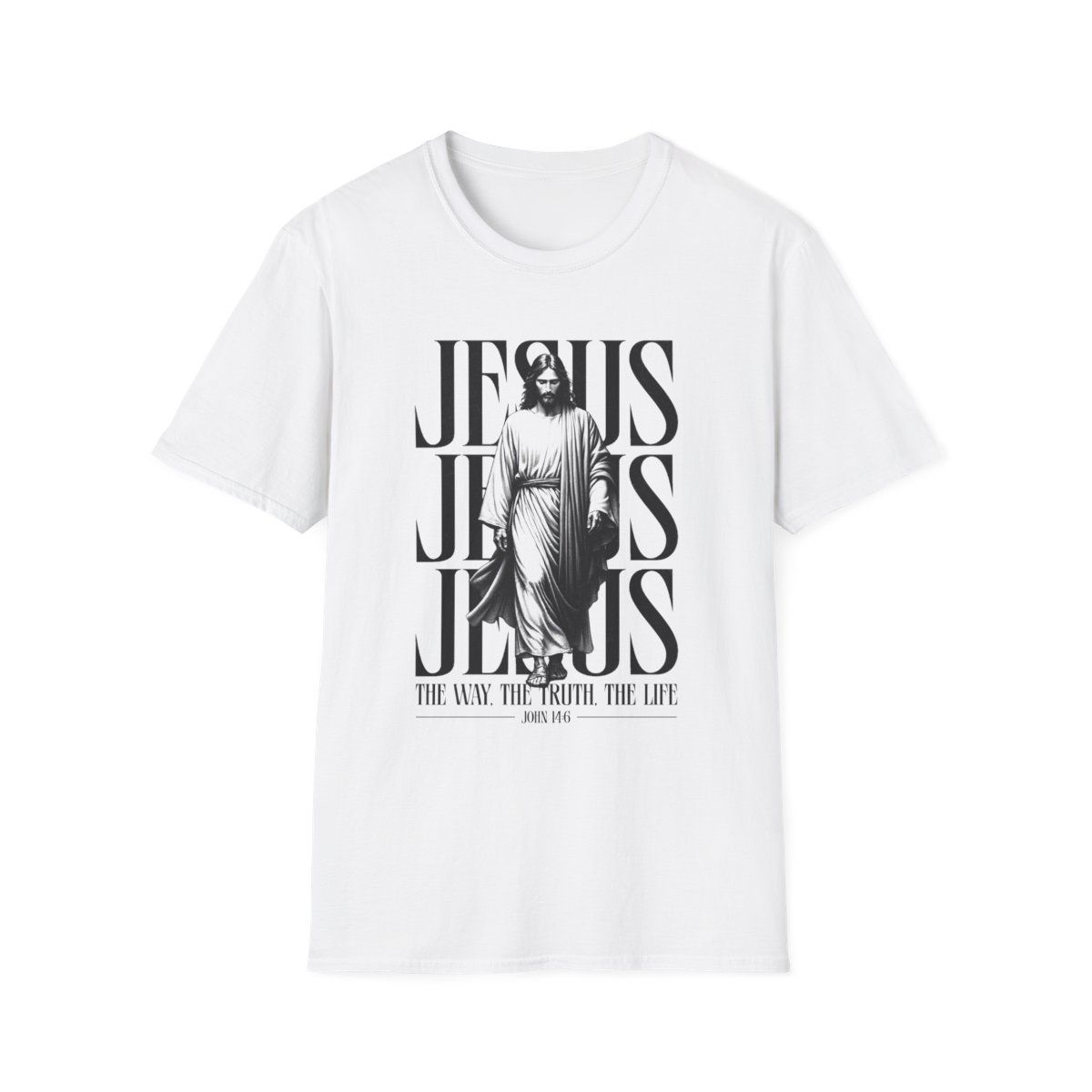 Inspirational Jesus Graphic T-Shirt - The Way, The Truth, The Life