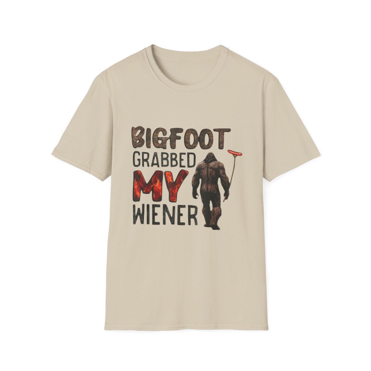 Funny Bigfoot T-Shirt, Unisex Graphic Tee, Humor Shirt, Gift for Men and Women, Quirky Apparel, Outdoor Lover Top