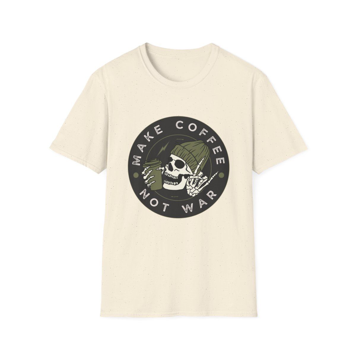 Make Coffee Not War Unisex Softstyle T-Shirt
