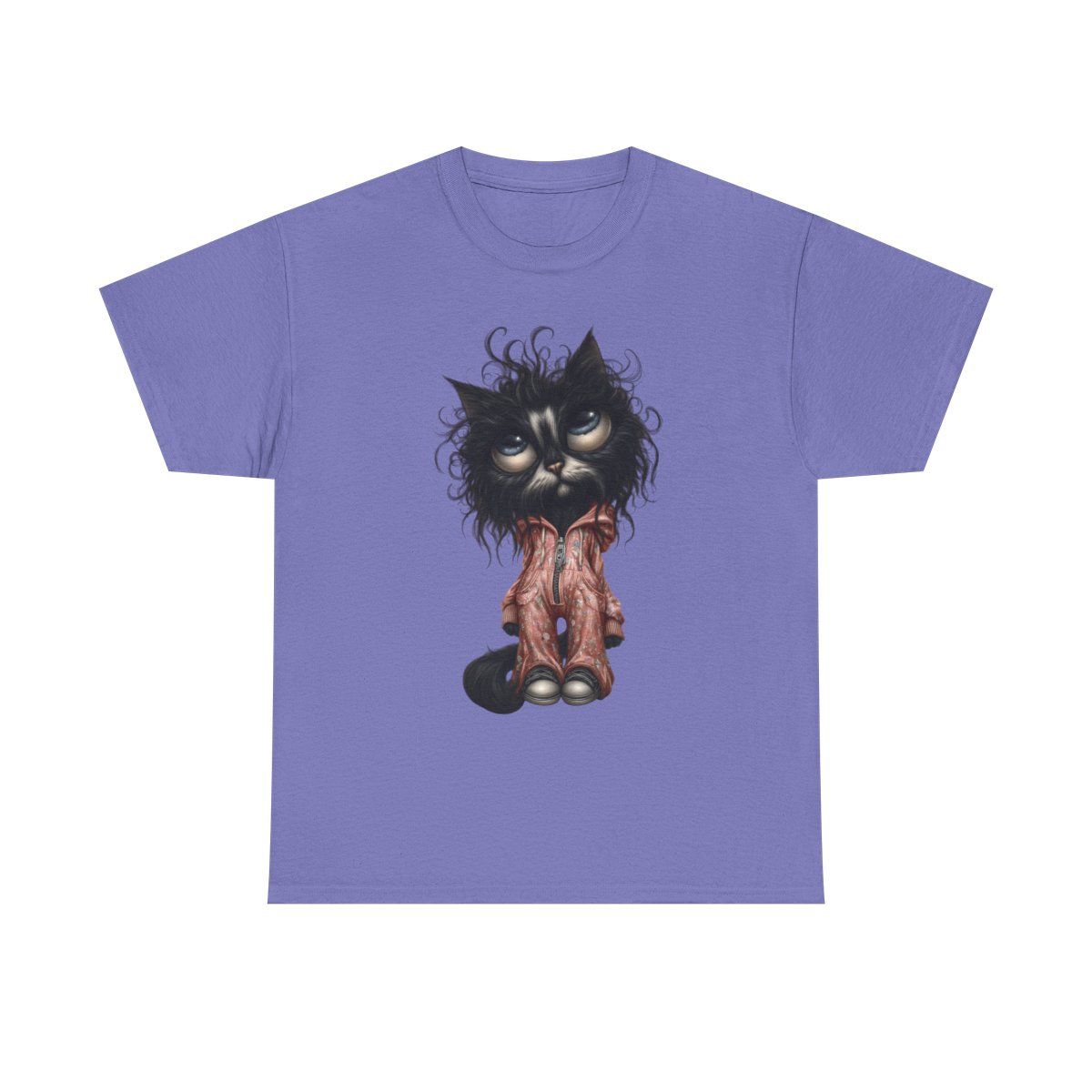 Quirky Cat Graphic Tee - 