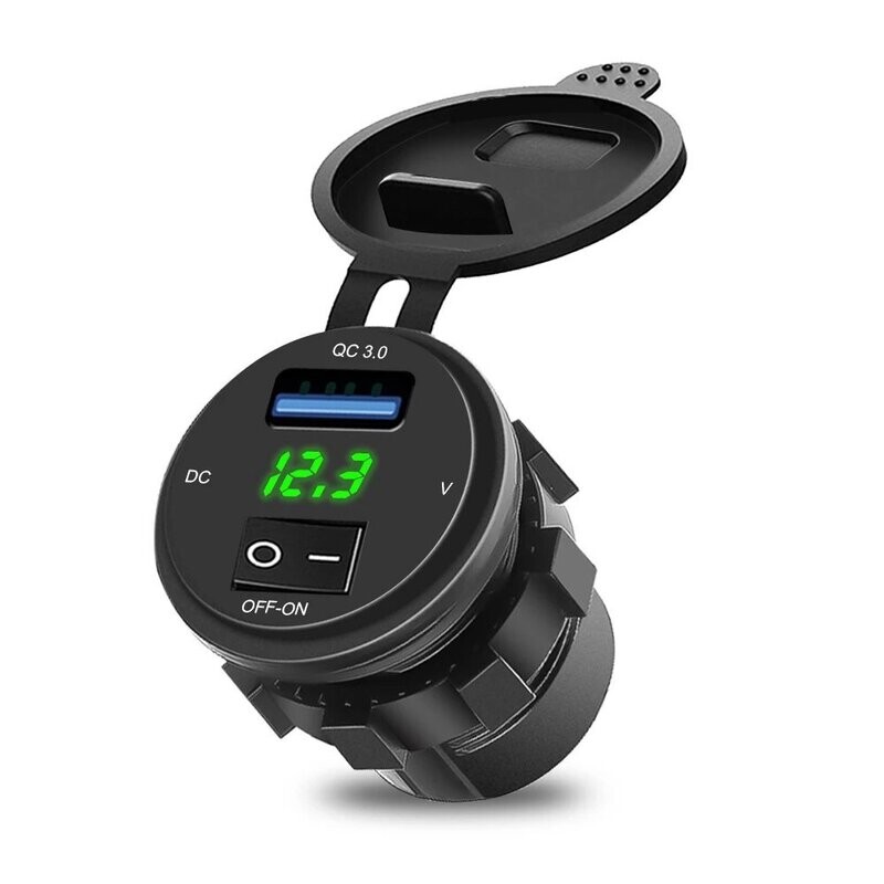 USB 12v Socket with voltimeter