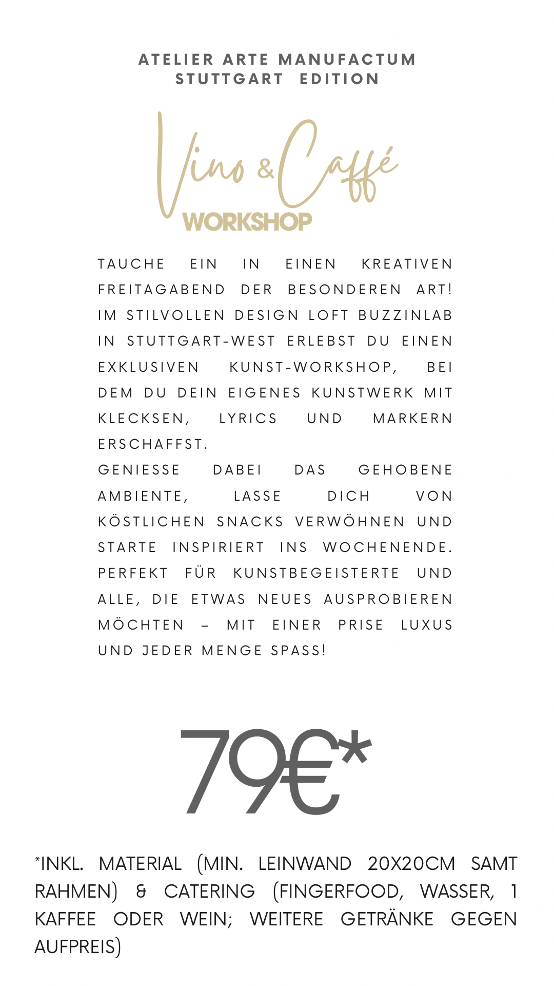 Kunst-Deluxe - Vino é Caffé-Workshop 10/10/25