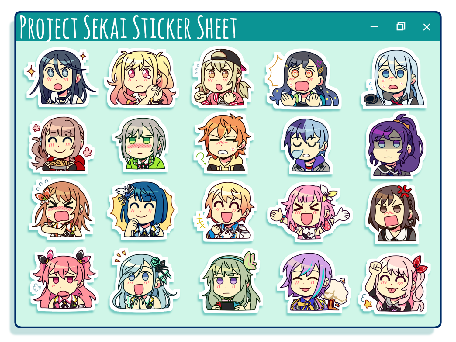 Project Sekai! Colorful Stage! Sticker Sheet [IN STOCK]