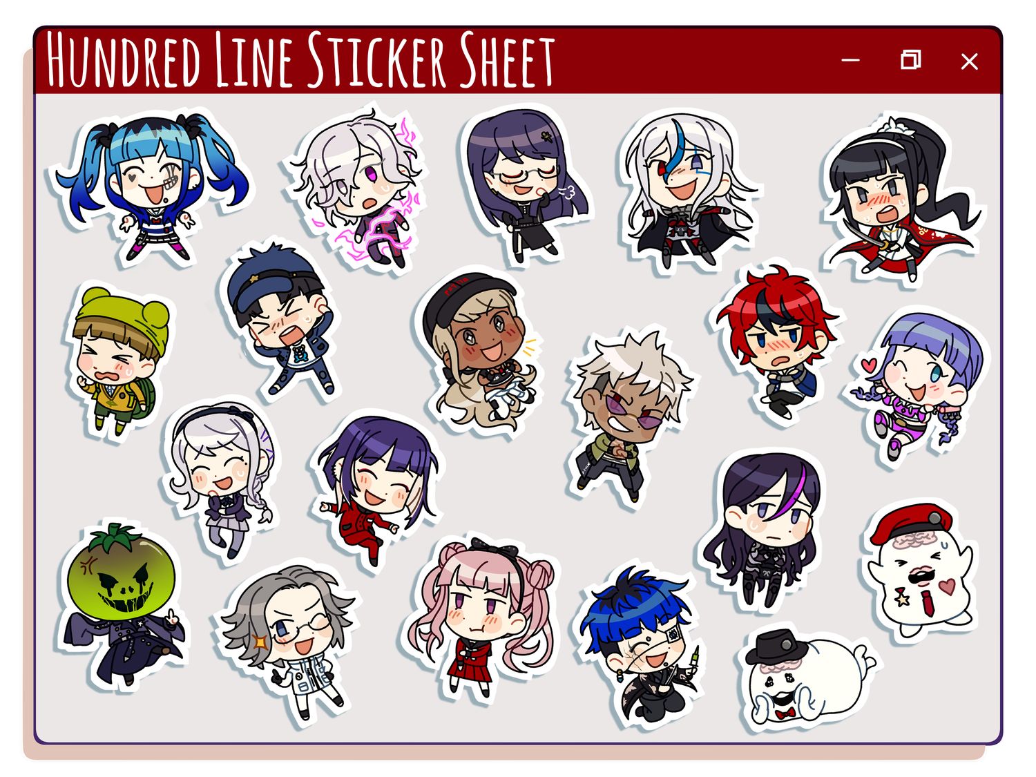 Hundred Line Sticker Sheet [PREORDER]