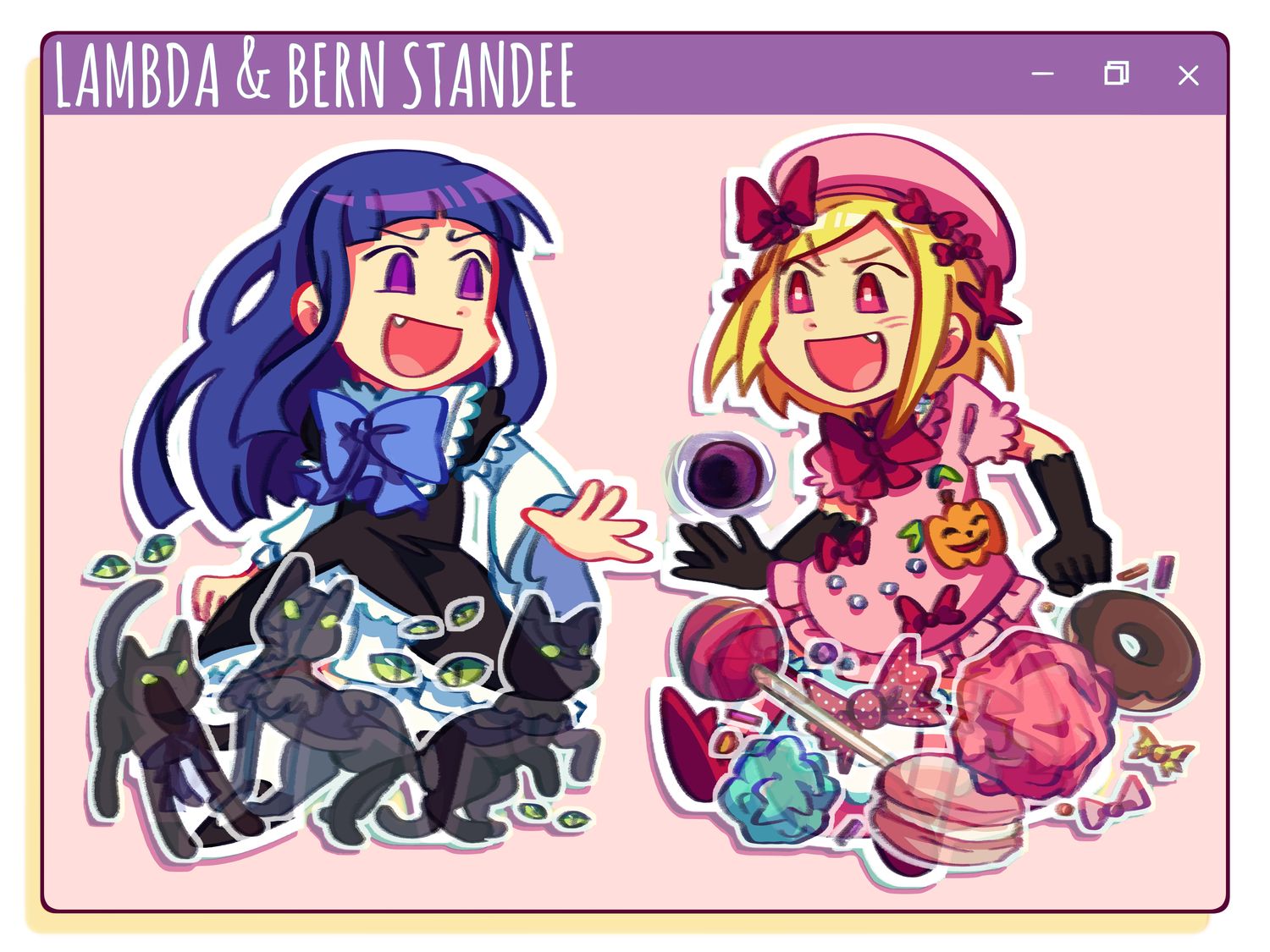 Umineko No Naku Koro Ni Lambdadelta and Bernkastel Standee [IN STOCK]