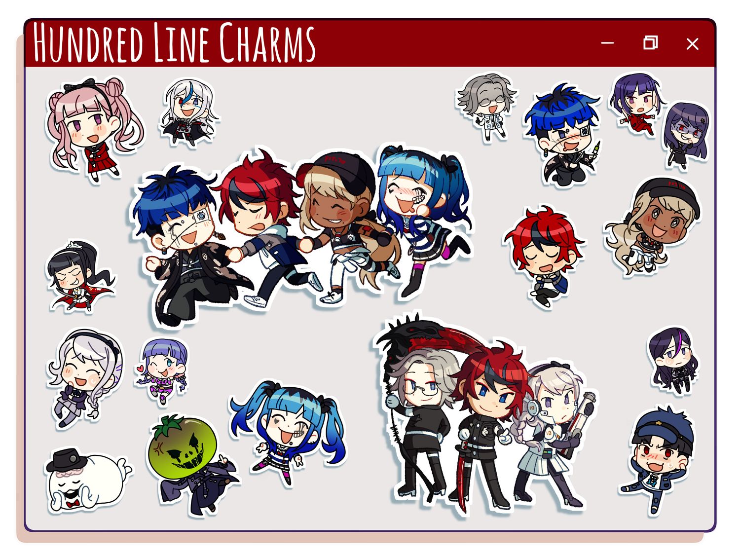 Hundred Line Double-sided Charms [PREORDER]