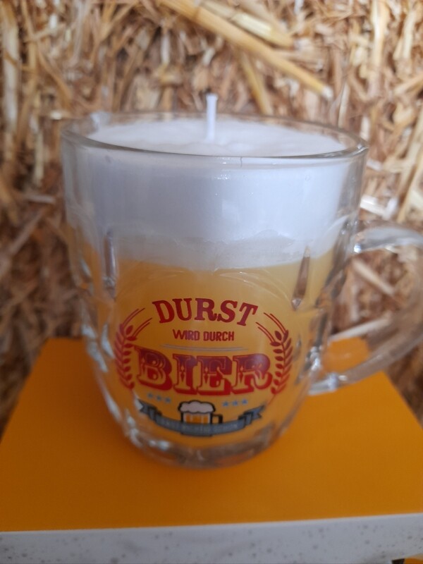 Bierglas Kerze