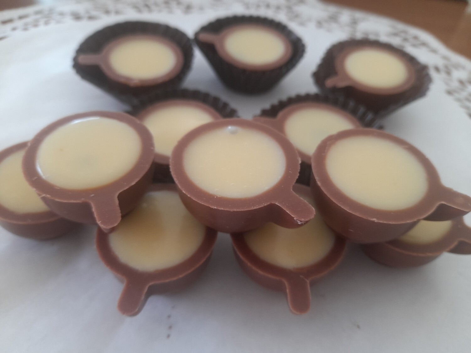 Weiße Pralinen