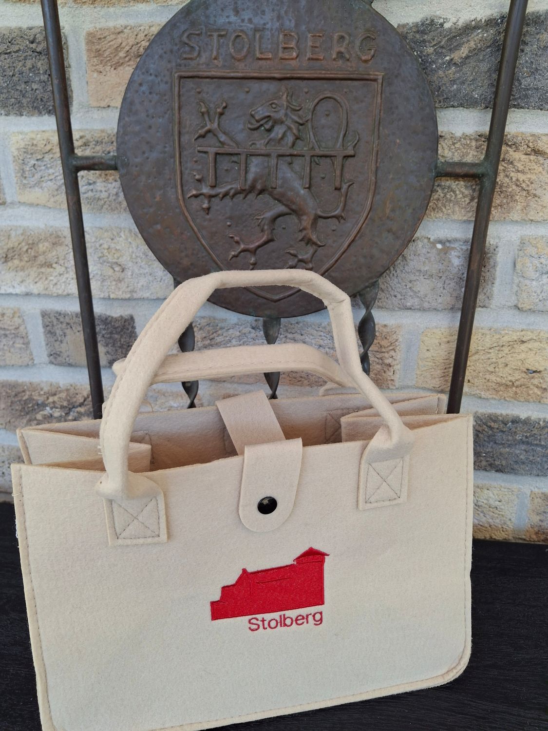 Filztasche beige