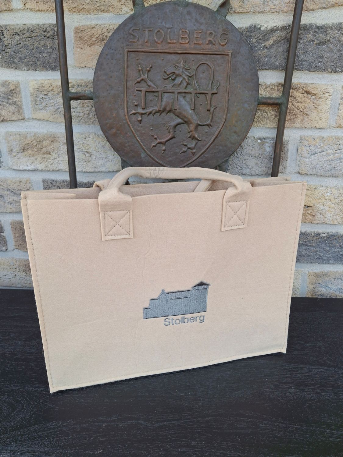 Filztasche beige
