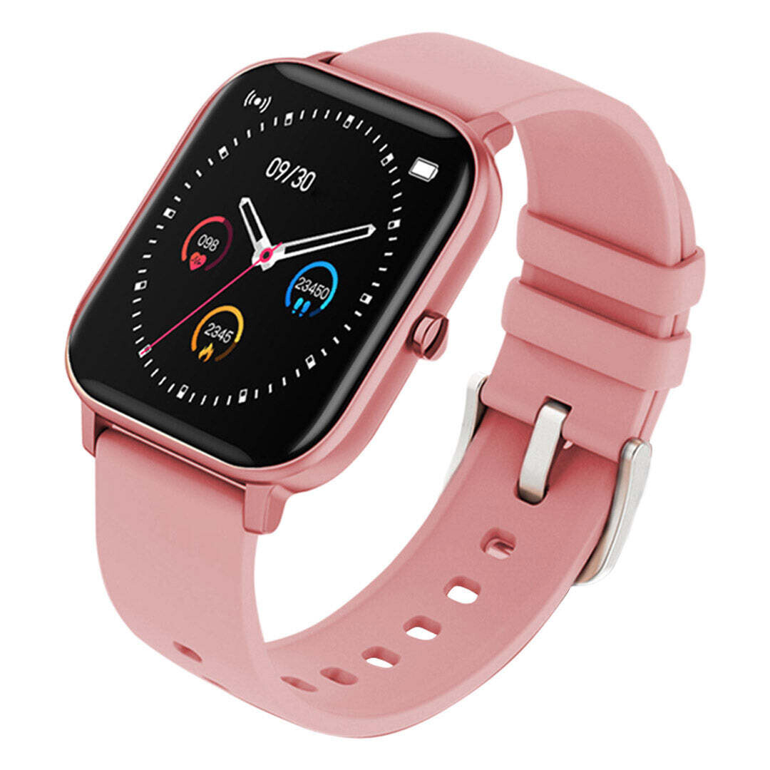 Waterproof Fitness Smart Wrist Watch Heart Rate Monitor Tracker P8 Pink