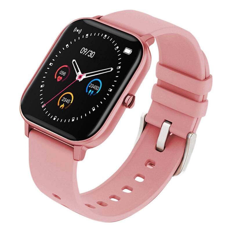 Waterproof Fitness Smart Wrist Watch Heart Rate Monitor Tracker P8 Pink