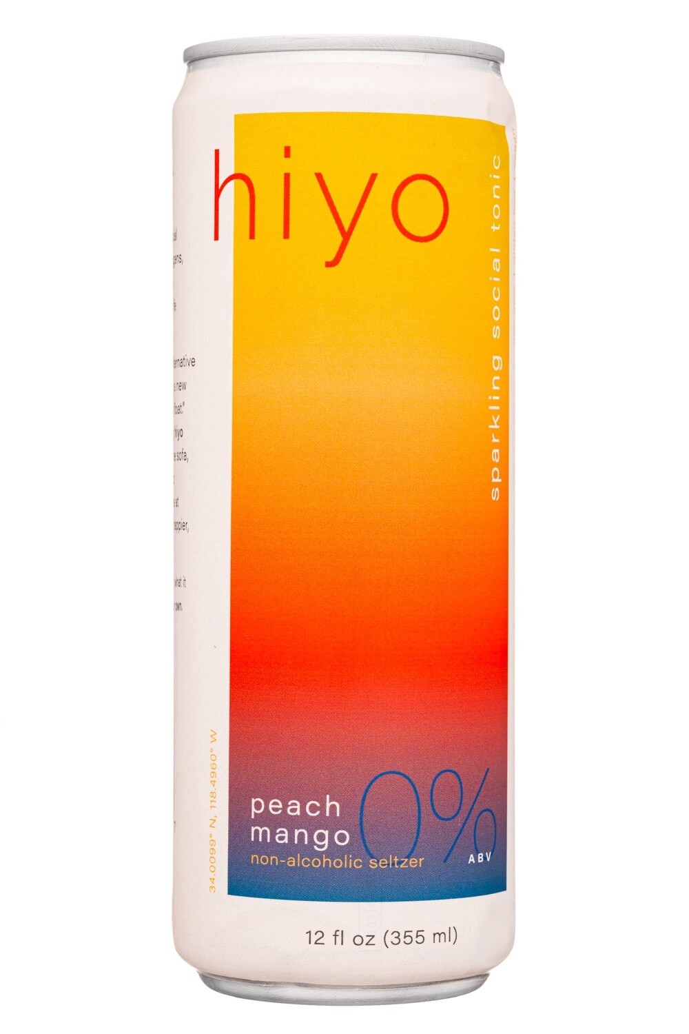 Hiyo Peach Mango (Non-Alcoholic) Cans