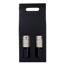 Black Wine Carrier - 2 Bottle