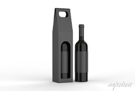 Black Wine Carrier - 1 Bottle