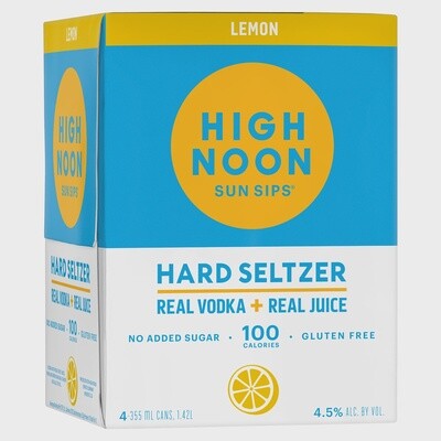 High Noon Lemon 4pk