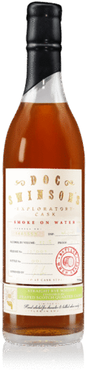 Doc Swinson&#39;s Smoke on the Water Rye Whiskey Peated Scotch Cask