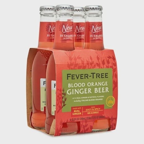 Fever Tree Blood Orange Ginger Beer 4-pack