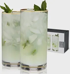 Viski Meridian Highball Glass
