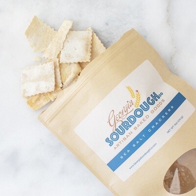 Georgia Sourdough Sea Salt Crackers- 4oz