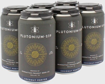 Manhattan Project Plutonium- Coconut Porter 6-pack Cans