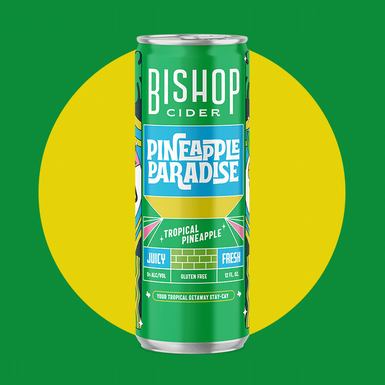 Bishop Cider Pineapple Paradise 6 pack Cans