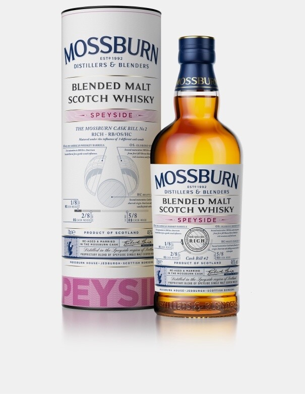 Mossburn Speyside  Blended Malt Scotch Whisky Rich - RB, OS, HC