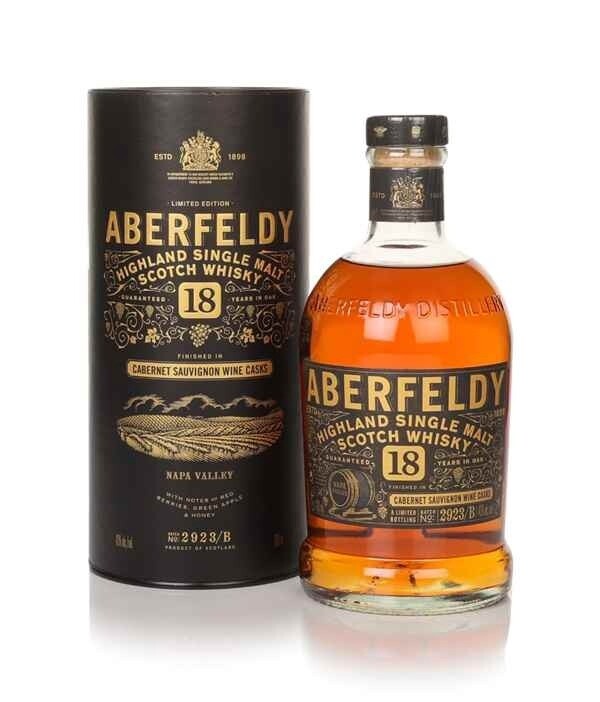 Aberfeldy 18yr Single Malt Scotch Whiskey Cabernet Cask