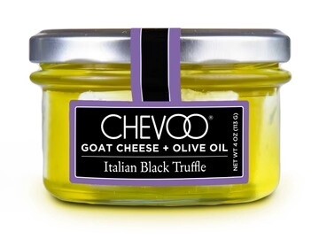 Chevoo Italian Black Truffle Goat Cheese and Olive Oil 4oz