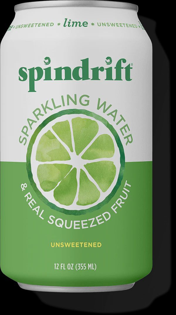 Spindrift Sparkling Water Lime single can