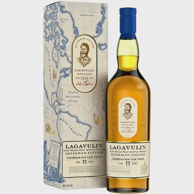 Lagavulin Single Malt Scotch Whiskey 11yr Offerman Edition Caribbean Rum Cask