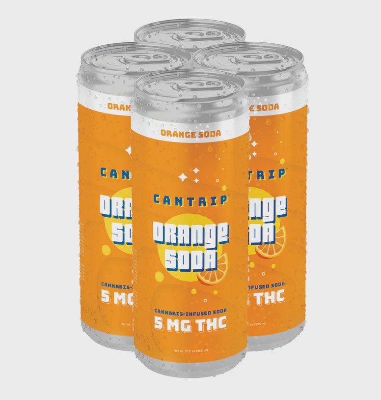 Cantrip Orange Soda 50mg THC seltzer 4pk