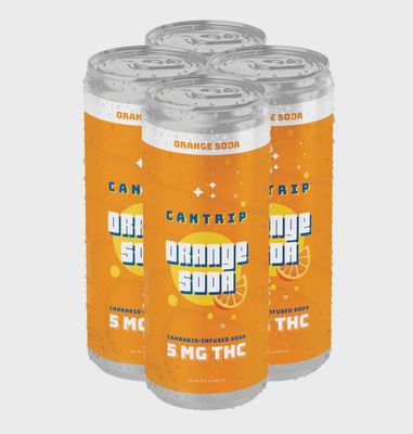 Cantrip Orange Soda 50mg THC seltzer 4pk