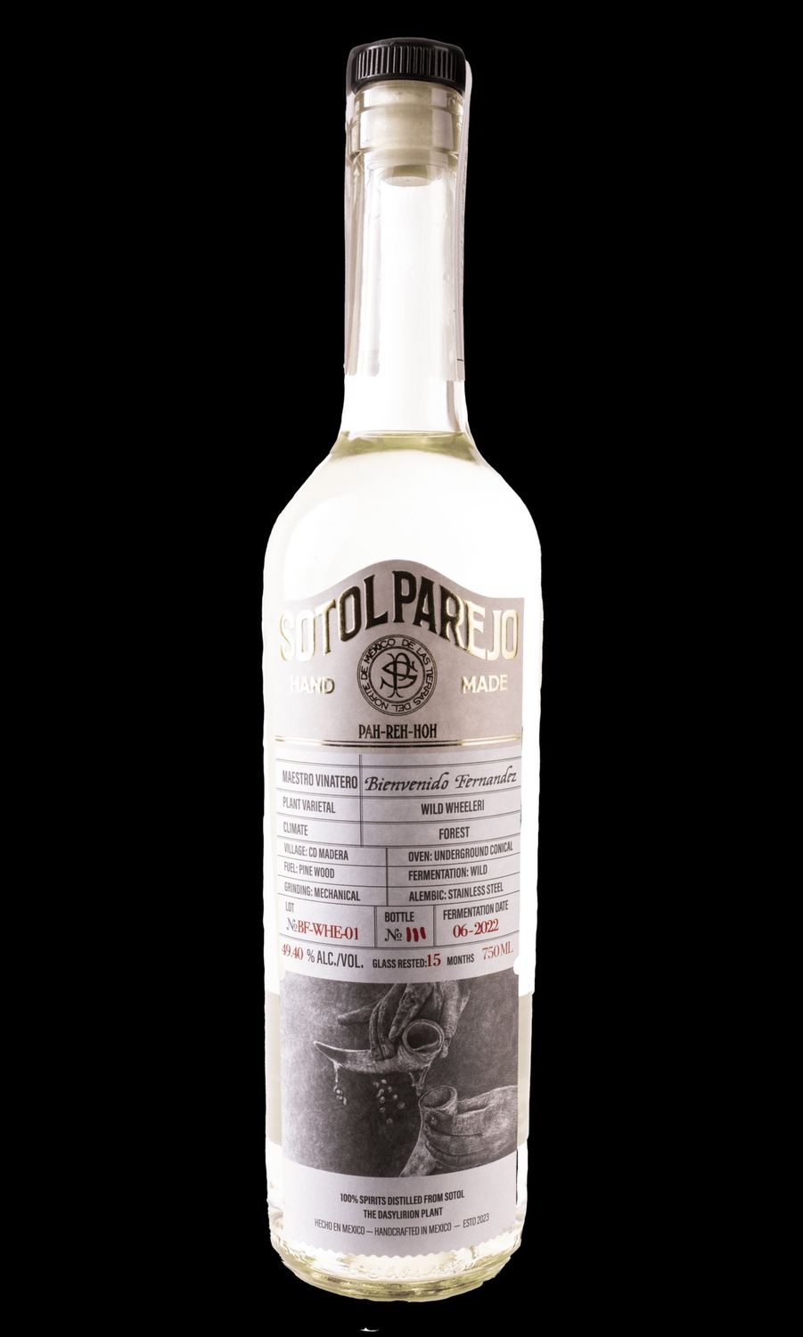 Sotol Parejo Bienvenido Fernandez Sotol Wheeleri