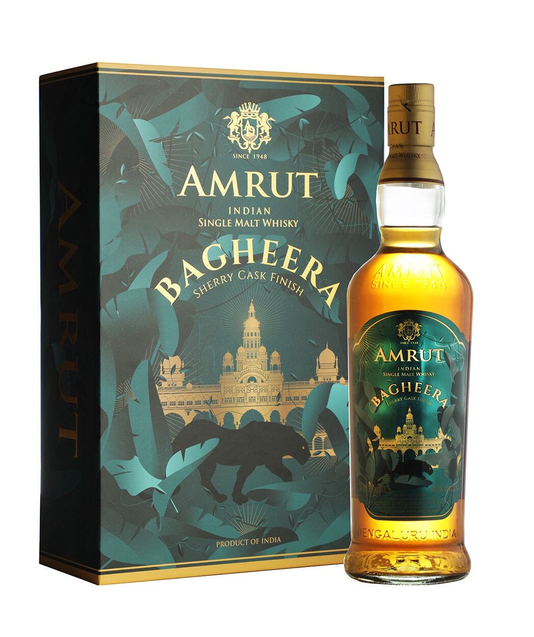 Amrut Bagheera Indian Single Malt Whisky 3rd Release (Gift Pack w Glasses)