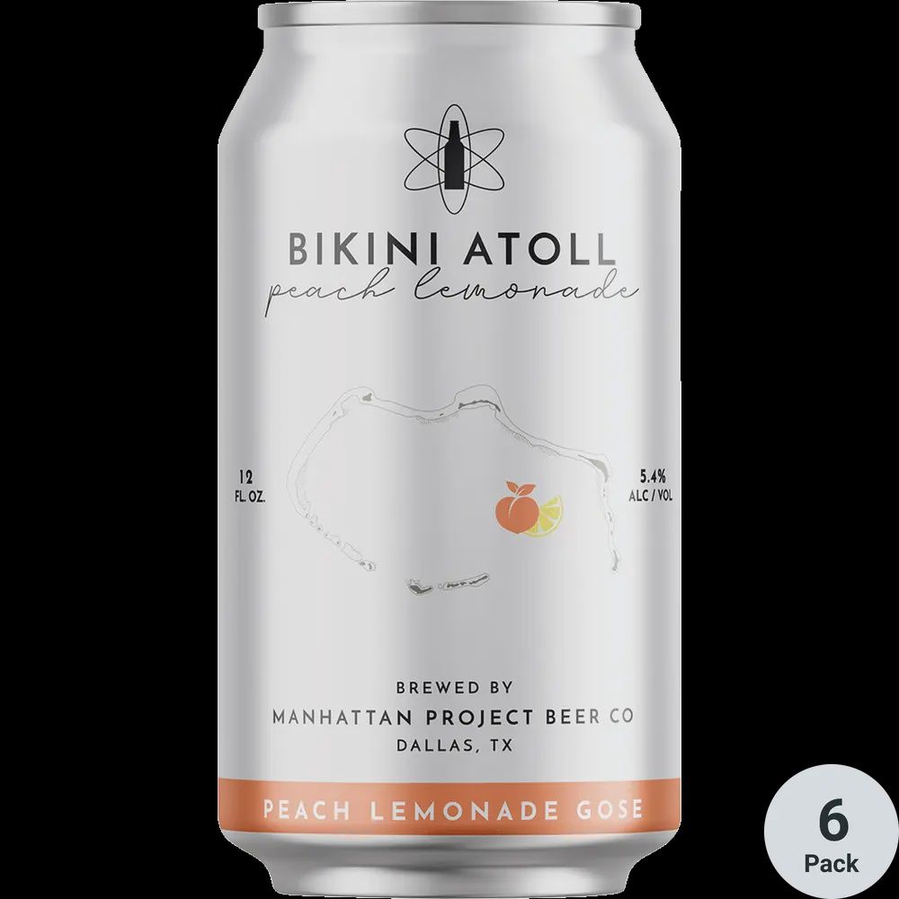 Manhattan Project Bikini Atoll Peach Lemonade Gose 6pk