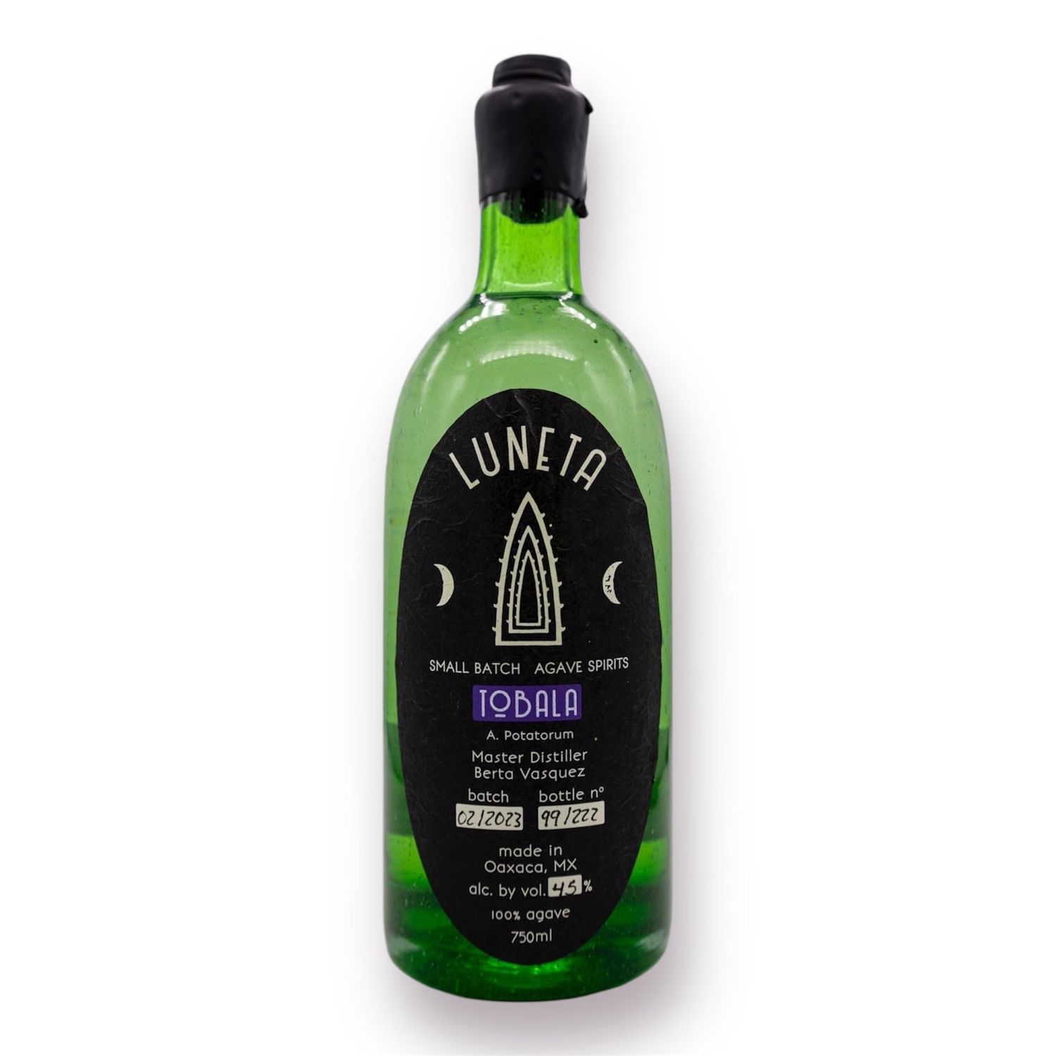 Luneta Tobala Small Batch Agave Spirit, Berta Vasquez, Oaxaca