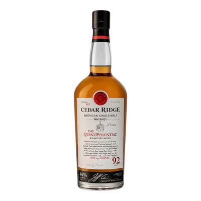 Cedar Ridge American Single Malt Whiskey “The Quintessential” Iowa 750ml