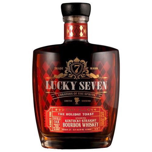 Lucky Seven &#39;The Holiday Toast&#39; Double Oak Kentucky Straight Bourbon Whiskey 750ml